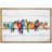 " Watercolor Row Of Birds On A Wire Canvas Print Colorful And Whimsical Bird "-98179660-98179664