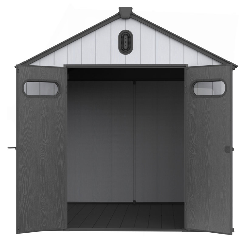 XWT013-1 Remise de rangement en plastique 8 * 10Ft pour grand jardin