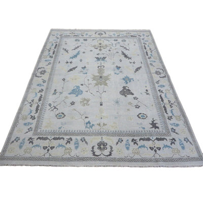 One-of-a-Kind 11'10" X 15'1" Wool Area Rug in Light Gray