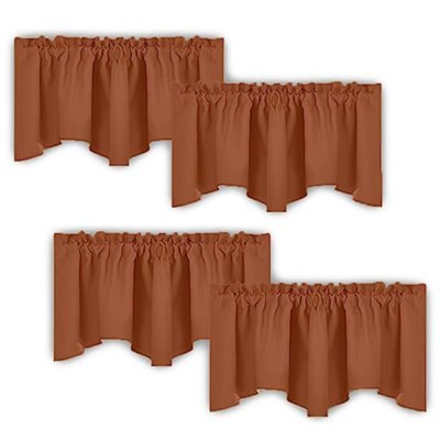 Cantonnières festonnées pour la cuisine - Décoration intérieure isotherme 52 po x 18 po