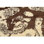 Tapis oriental abstrait patiné noué à la main de conception unique 6 pi x 9 pi 1 po