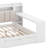 Full Size Daybed With Storage Shelves,Trundle,Charging Station,LED Light,Desk And Upholstered Headboard And Backrest-686933160