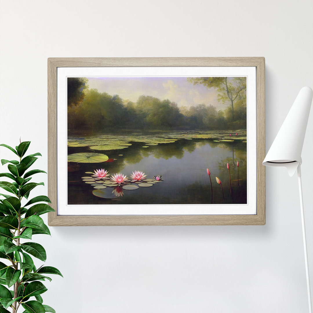 Astounding Water Lily Pond - Single Picture Frame Print