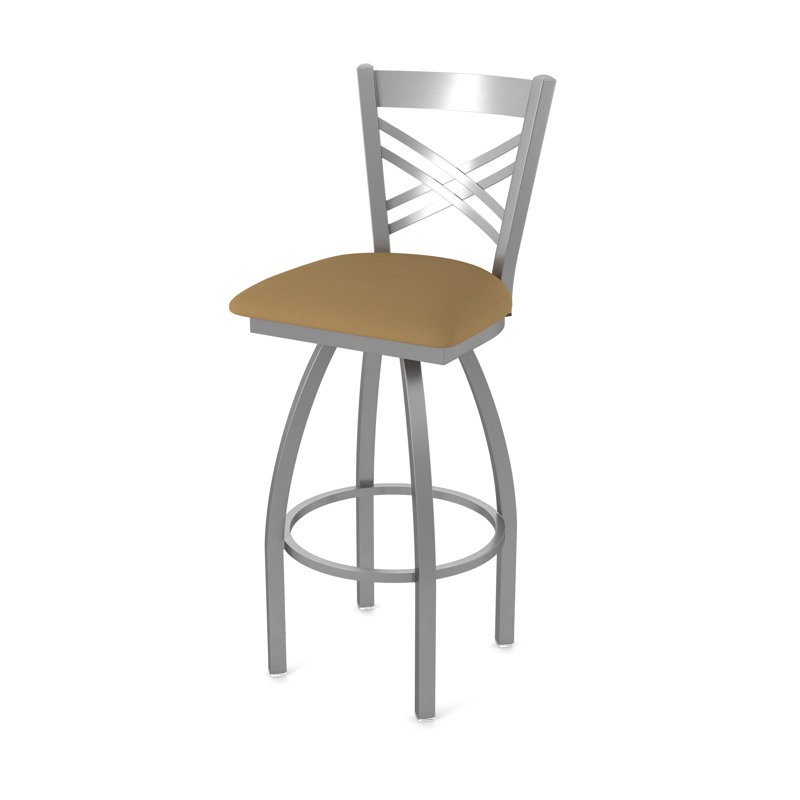 Tabouret pivotant 820 Catalina, Vinyle - selle Canter, Tabouret de comptoir (siège d'une hauteur de 25 p, Acier Inoxydable