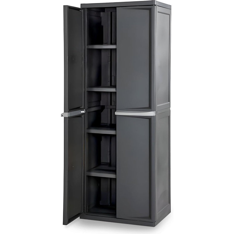 Armoire de rangement verrouillable avec tablettes ajustables