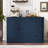 Modern 89.7'' Extendable Dining Table Rectangle Sideboard with Storage-1479567861
