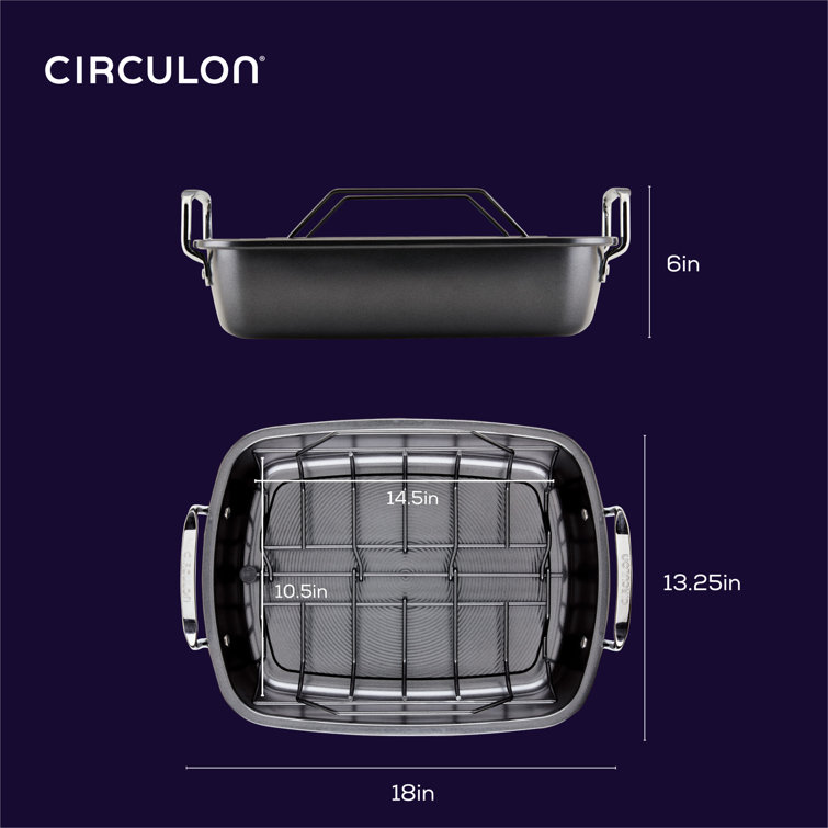 Circulon Professional Oven Roasting Pan w/Rack - Brand New