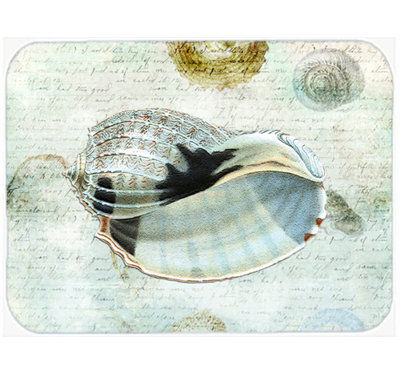 Caroline's Treasures Shells Glass Cutting Board