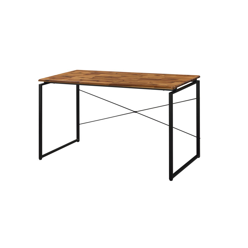 Jurgen Oak & Black Finish Writing Desk, Black/Oak