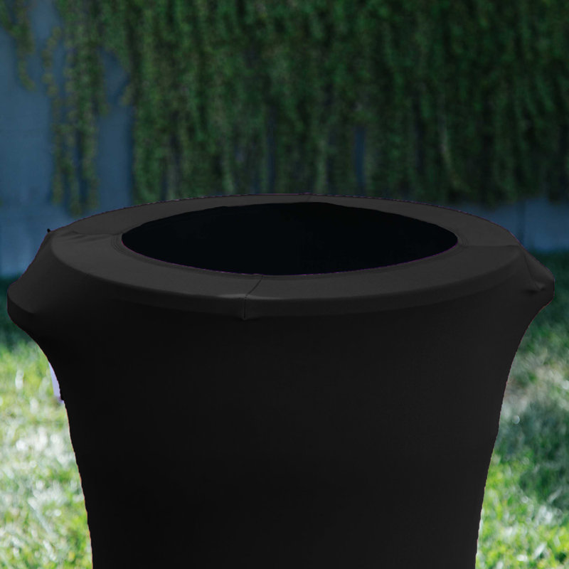 Housse pour poubelle Spandex, Noir