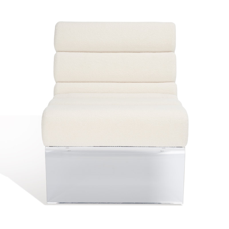 Fauteuil de chambre en polyester touffeté de 25,8 po Freja