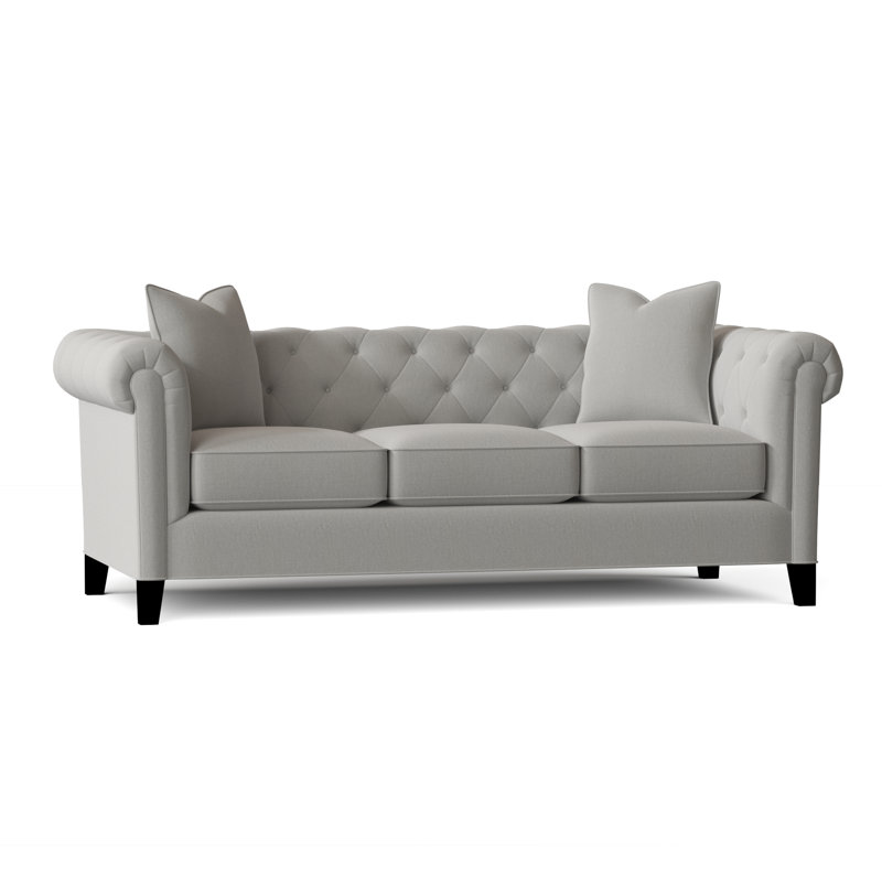 Caspar 82'' Upholstered Sofa, Gypsy Vapor Performance Microfiber