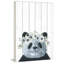 «Floral Crowned Panda», reproduction d'art sur bois blanc-61297365