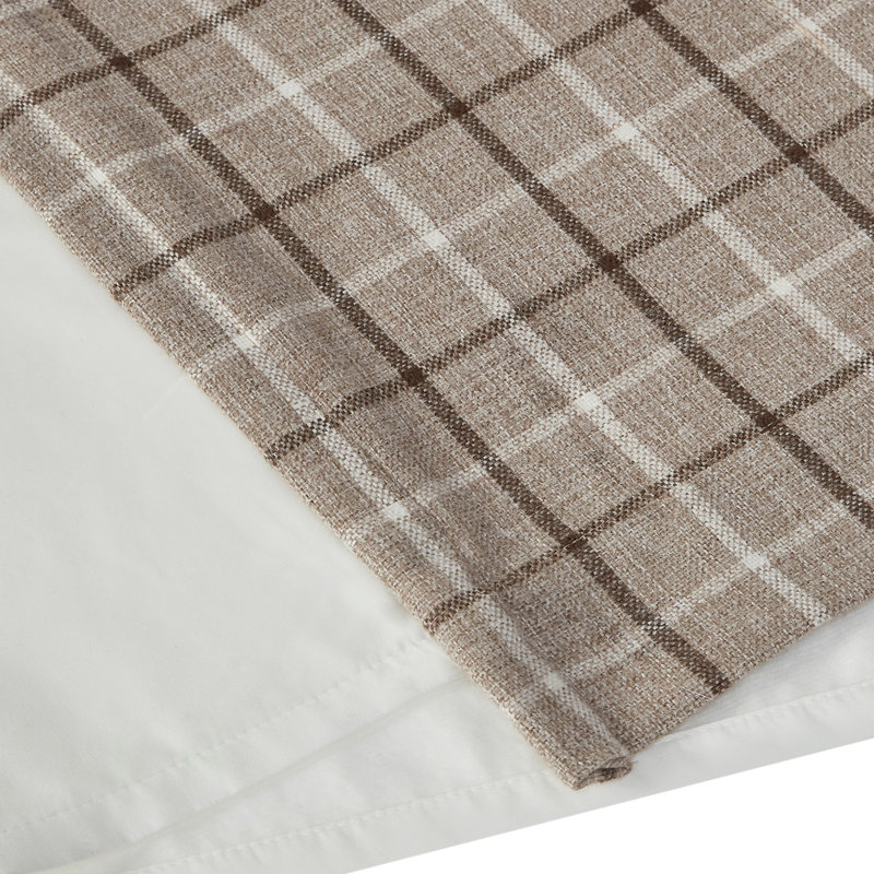 Panneau de rideau avec passe-tringle 50X108, Brun rosé, L 50,02 po x L 108,03 po