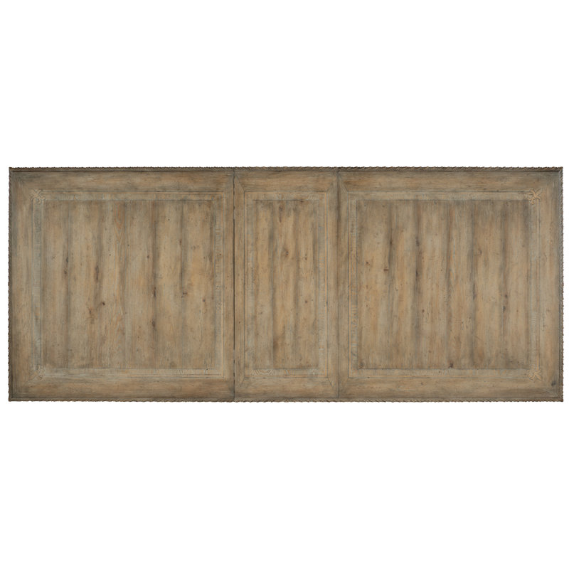 Castella Brown Wood Extendable Rectangular Dining Table