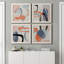 «Floating on Silk I», ensemble de 4 peintures sur toile encadrées-60148651-60148653
