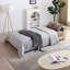 Canapé-lit convertible, canapé-lit double pliant multifonctionnel, repose-pieds avec rangement et accoudoir avec boîte et tiroir, table rabattable avec 2 supports à tasses pour le salon, appartement, bureau-1543286297