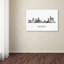 « détroit michigan horizon wb-bw », impression sur toile tendue-19529968