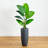 Traveler's Palm Artificial Tree in Gray Planter