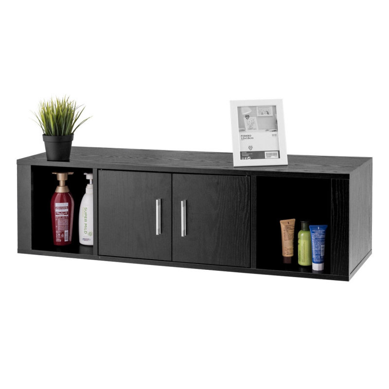 Armoire de salle de bain murale Yonathan, Noir
