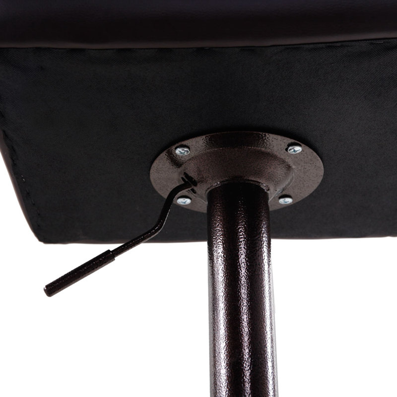Upholstered Adjustable Height Counter Stool, Coffee