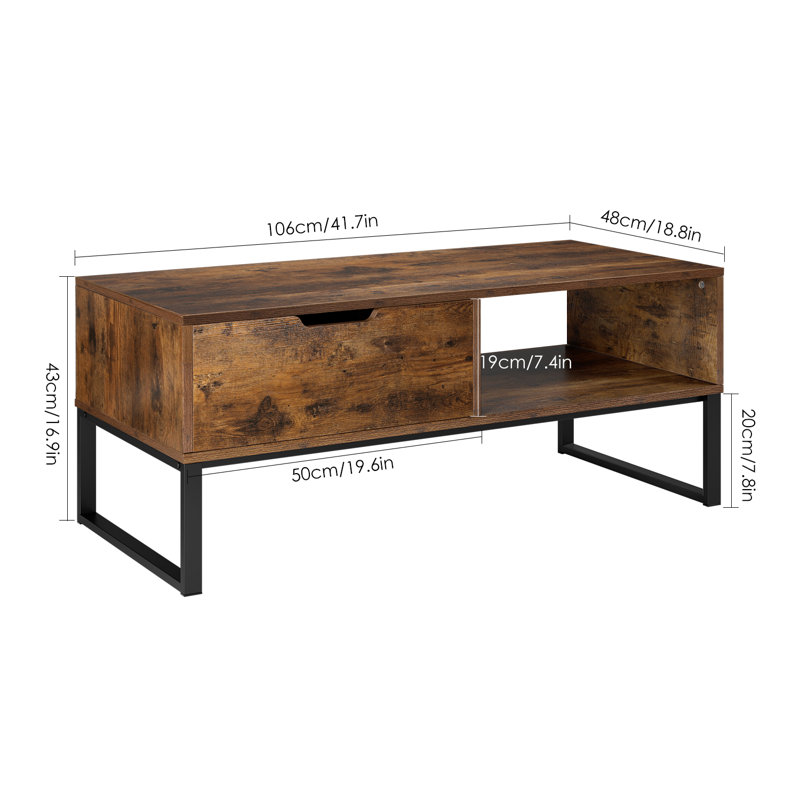 Sled Coffee Table with Storage