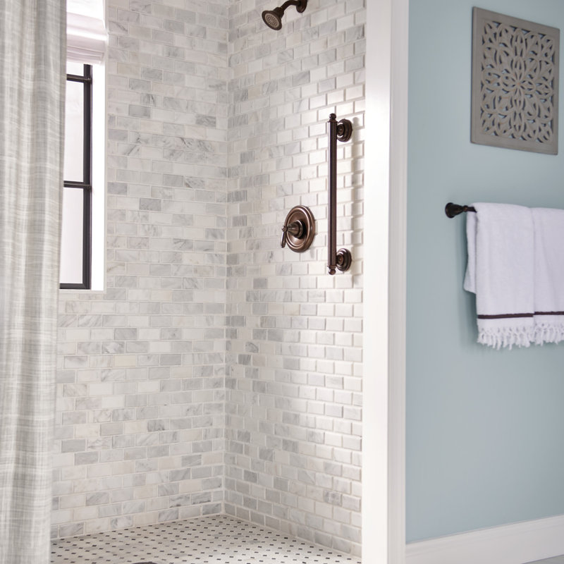 Robinet de douche avec valve brute et Posi-Temp, Bronze huilé