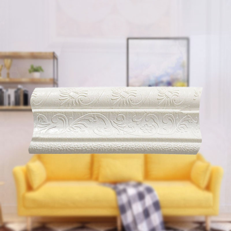 Bordure de papier peint L 7,5 pi x l 2,6 po Abbeygale, Blanc