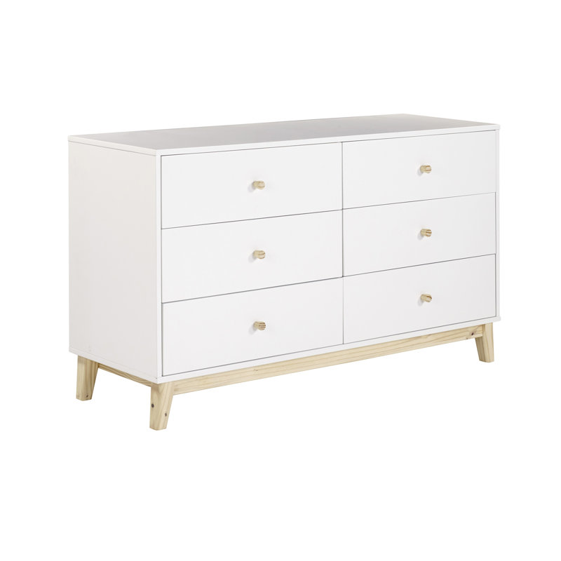 Commode double 60 po avec 6 tiroirs Caillier