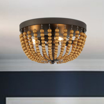 3 - Light 12.6'' Unique/Statement Bowl Flush Mount