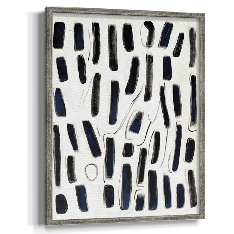 Reproduction encadrée ABSTRACT Series DL XXVII - bois massif, H 11 po x l 9 po