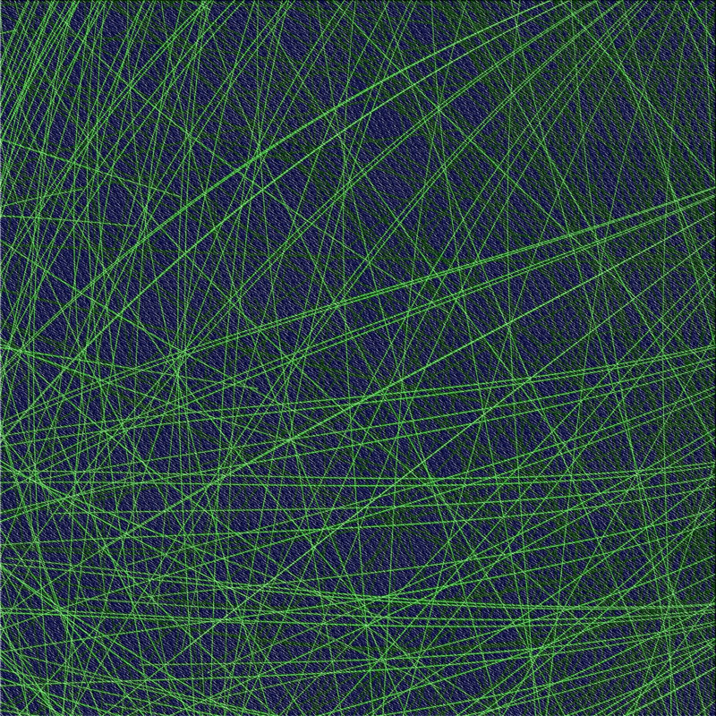 Laine tissée à la machine abstraite et polyester vert/bleu Tapis décoratif, Carré 5 pi