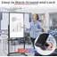 Tableau blanc mobile, tableau blanc réversible sur roulettes 40 x 24 po, noir