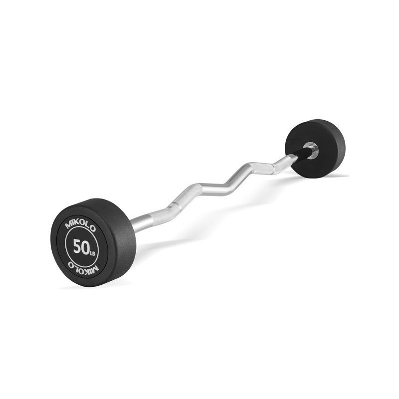 Quicklift - Ensemble de barre EZ Curl fixe, pré-chargé et prêt à s'entraîner