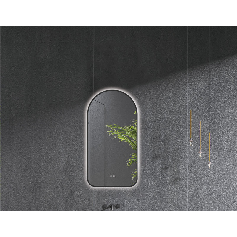 Miroir de salle de bain Ivy Bronx, Blanc