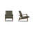 Rowan Full-Grain Genuine Italian Leather Armchair-493778216
