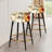 Rustic Brocade Elegance Victorian Pattern VI - Floral Bar Stools Set Of 2