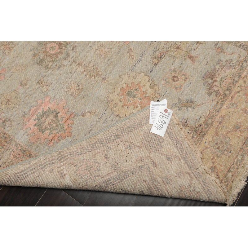 Tapis oriental en laine noué à la main 4 po x 6 po KPSI