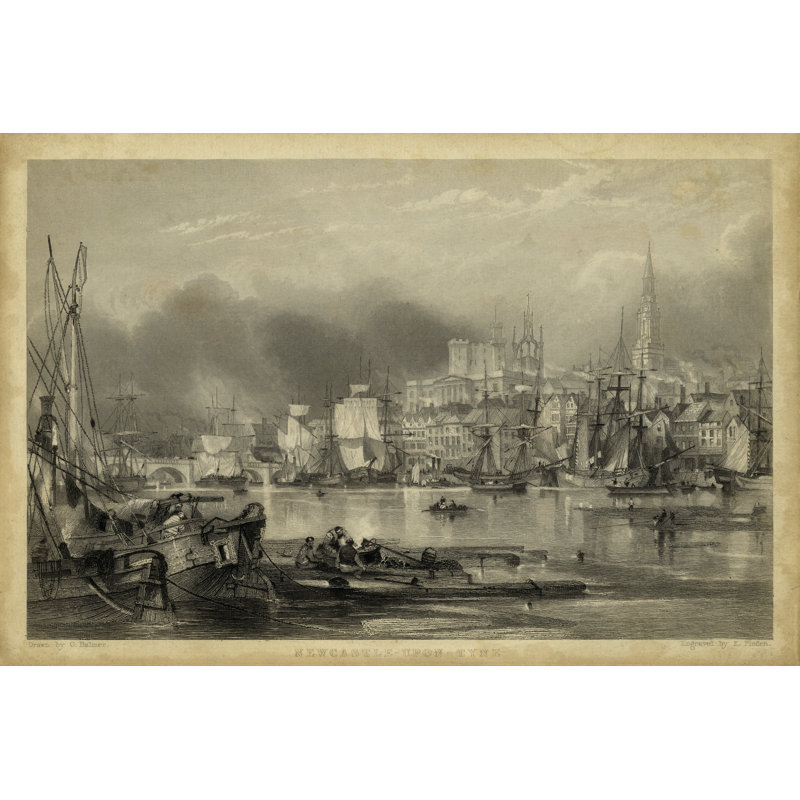Newcastle Upon Tyne by G. Balmer - Wrapped Canvas Art Print, 51cm H x 76cm W