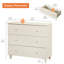 Commode 3 tiroirs L 35,4 po Lysiane-126693421