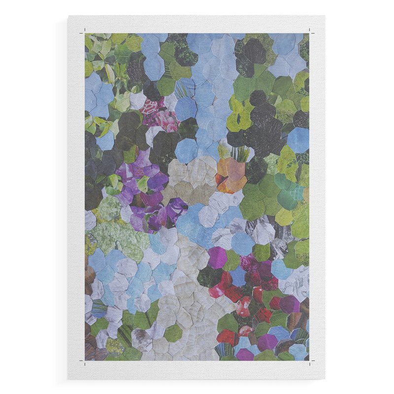 Iris Garden -Canvas Print Only - NOT FRAMED, 48" H x 32" W
