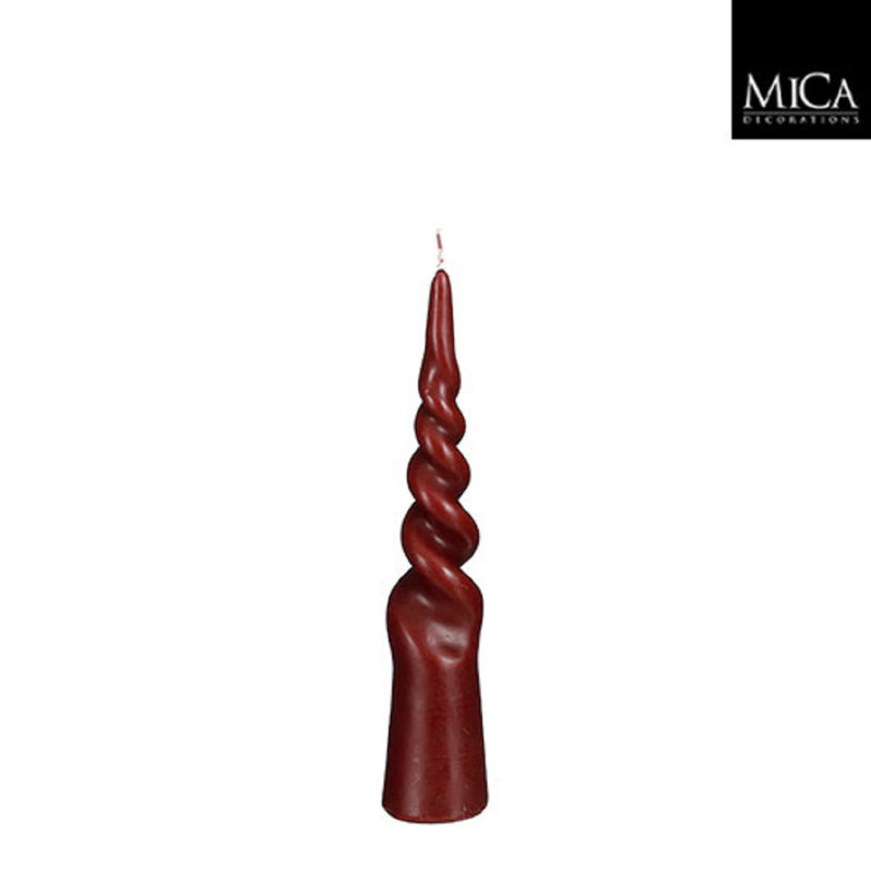 Bougie conique non parfumée, Bordeaux