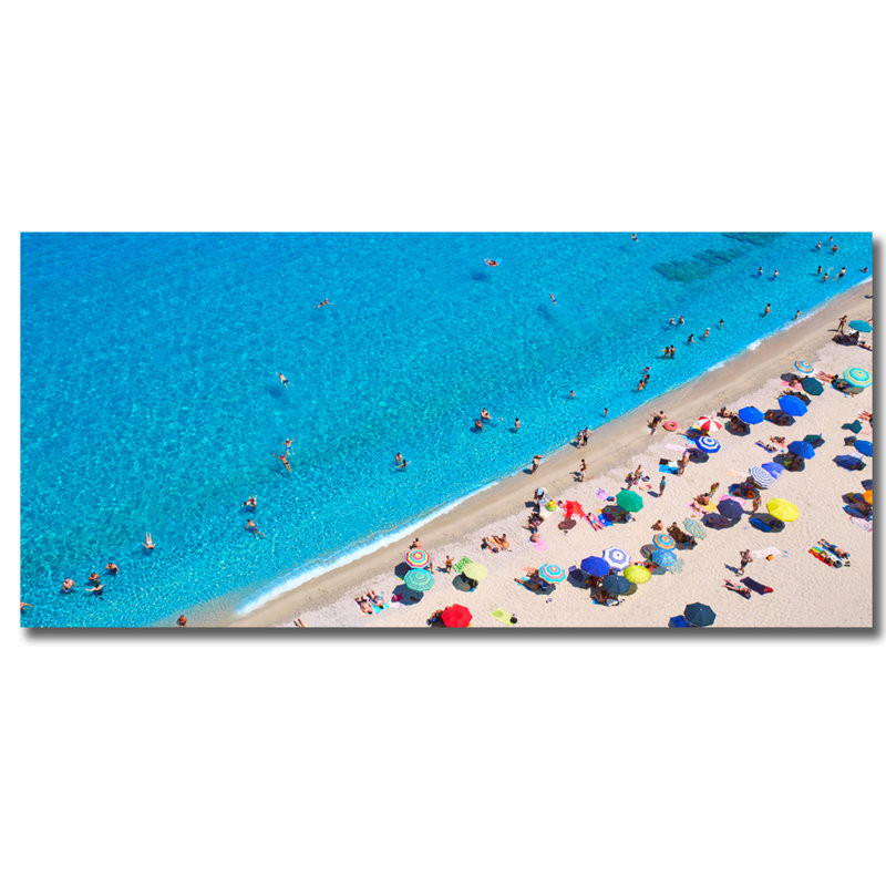 Sunny Summer Natation - photographie sans cadre, Acrylique