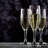 Champagne Flutes Set of 6, Elegant Crystal Glasses for Sparkling Wine, Perfect for Christmas, Weddings, Parties, and Family Dinners – Durable and Stylish Stemware, 6.5 oz Toasting Gift Set