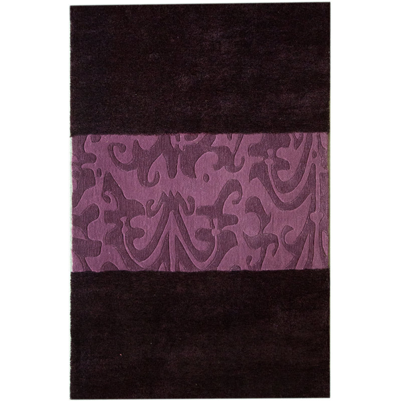 Tapis prune Ertugrul, Rectangle 7 pi 7,2 po x 9 pi 6 po