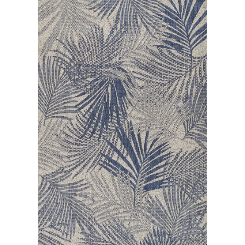Abordale Floral Indoor / Outdoor Rug, Rectangle 6'6" x 9'