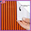 Rideaux de douche orange à rayures verticales très longs-1499380550