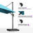 10' Square Lighted Cantilever Swivel Umbrella with Solar Powered LED Swivel and Base-67120586