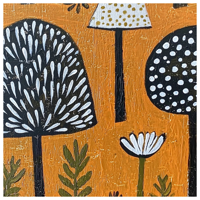 Coussin Mushroom, coussins double face nature, 18 po x 18 po
