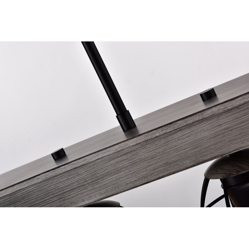 Luminaire suspendu linéaire à 4 lumières pour îlot de cuisine Atlante